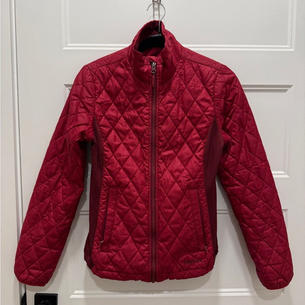 Marmot Quilted Insulated Jacket Red Lightweight Puffer Women’s Small